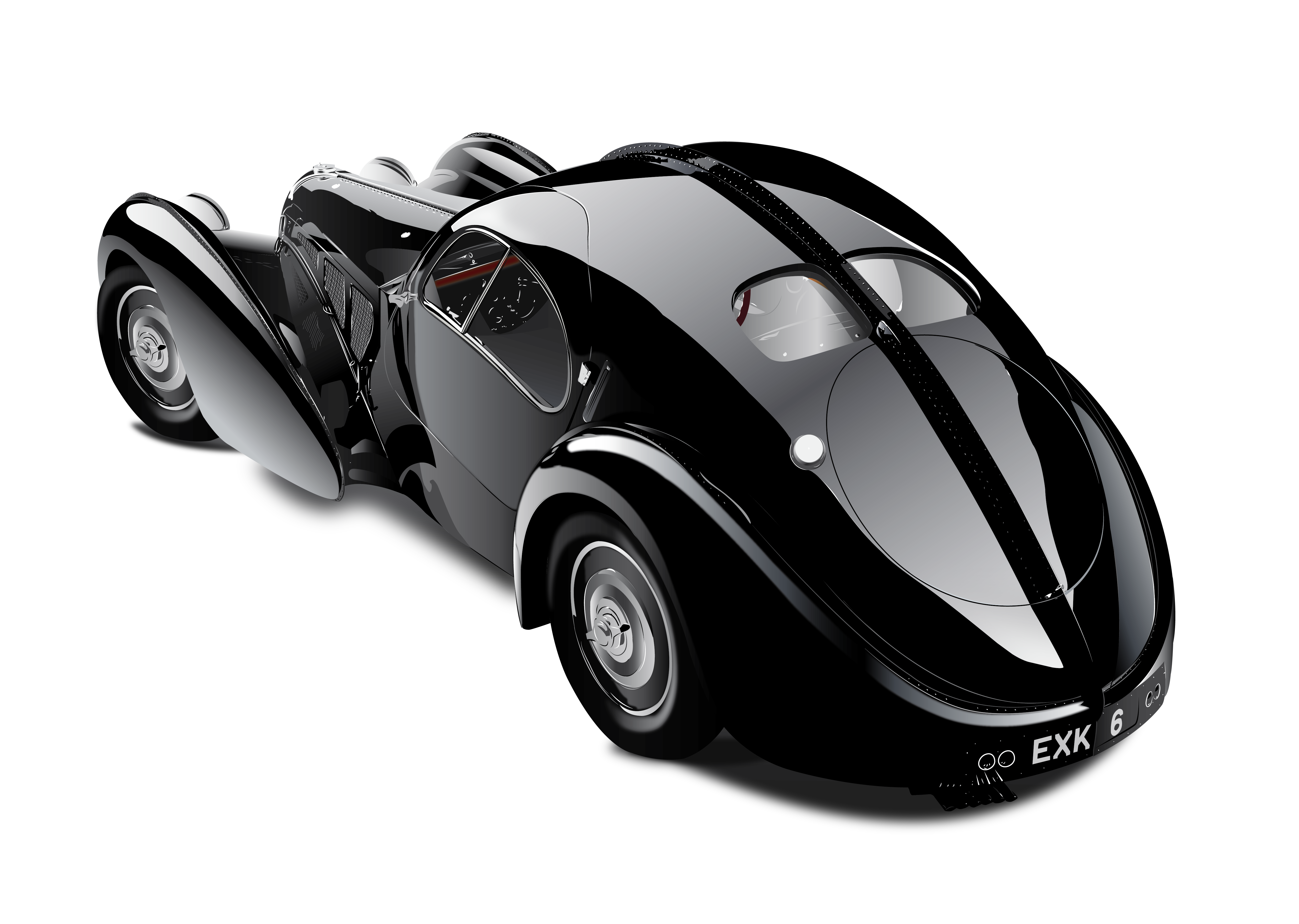 Vektorzeichnung «Bugatti 57s»